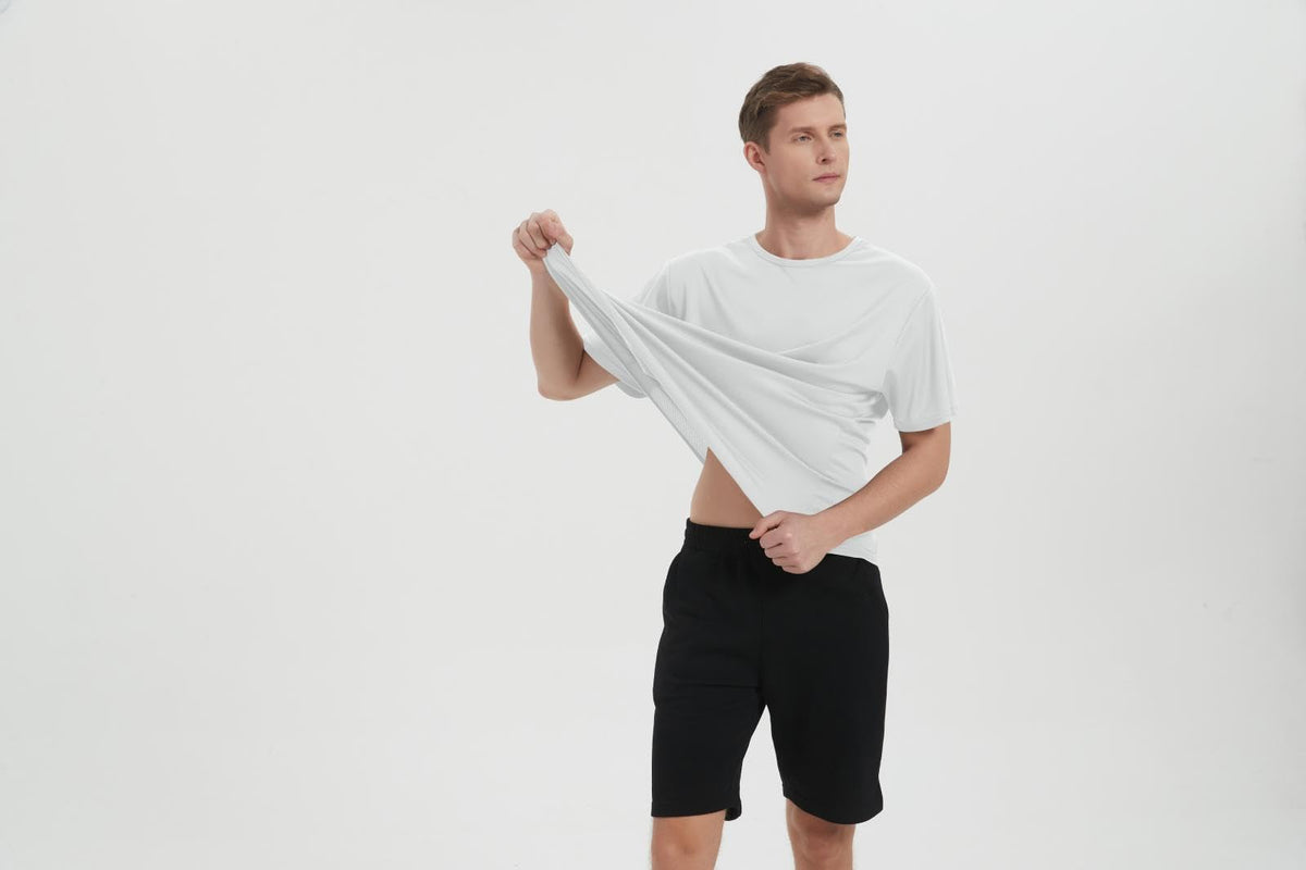 5 Pack Athletic Mens T Shirts Mesh Quick Dry Short Sleeve Tee Shirts Mens