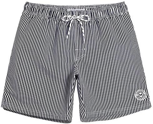 maamgic Mens Swim Trunks Quick Dry Mesh Linner with Pockets 7" Beach Shorts