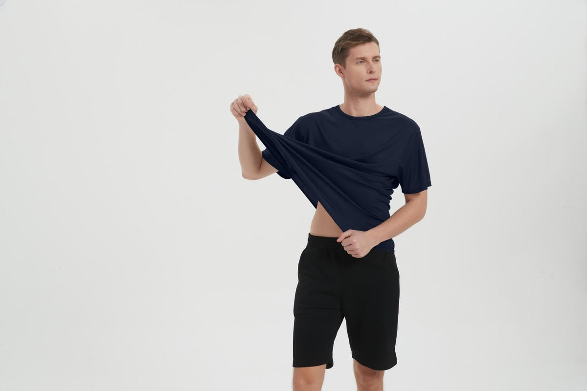 5 Pack Athletic Mens T Shirts Mesh Quick Dry Short Sleeve Tee Shirts Mens