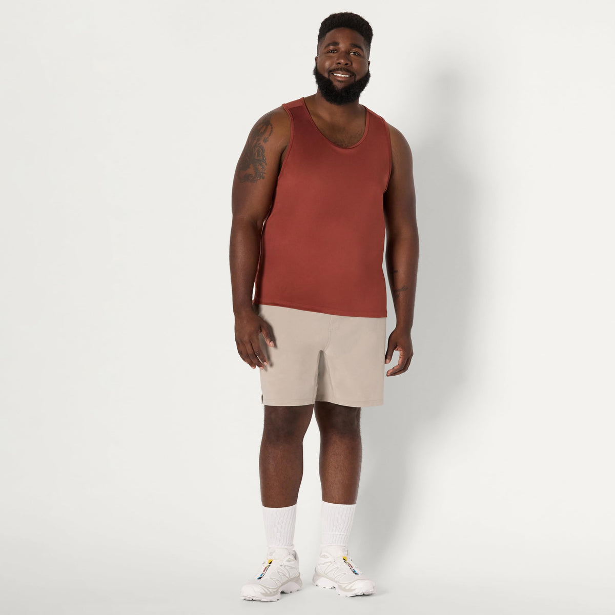 Amazon Essentials Men's Quick Dry Moisture-Wicking Tech Stretch Active Sleeveless Tank Top Workout Shirt