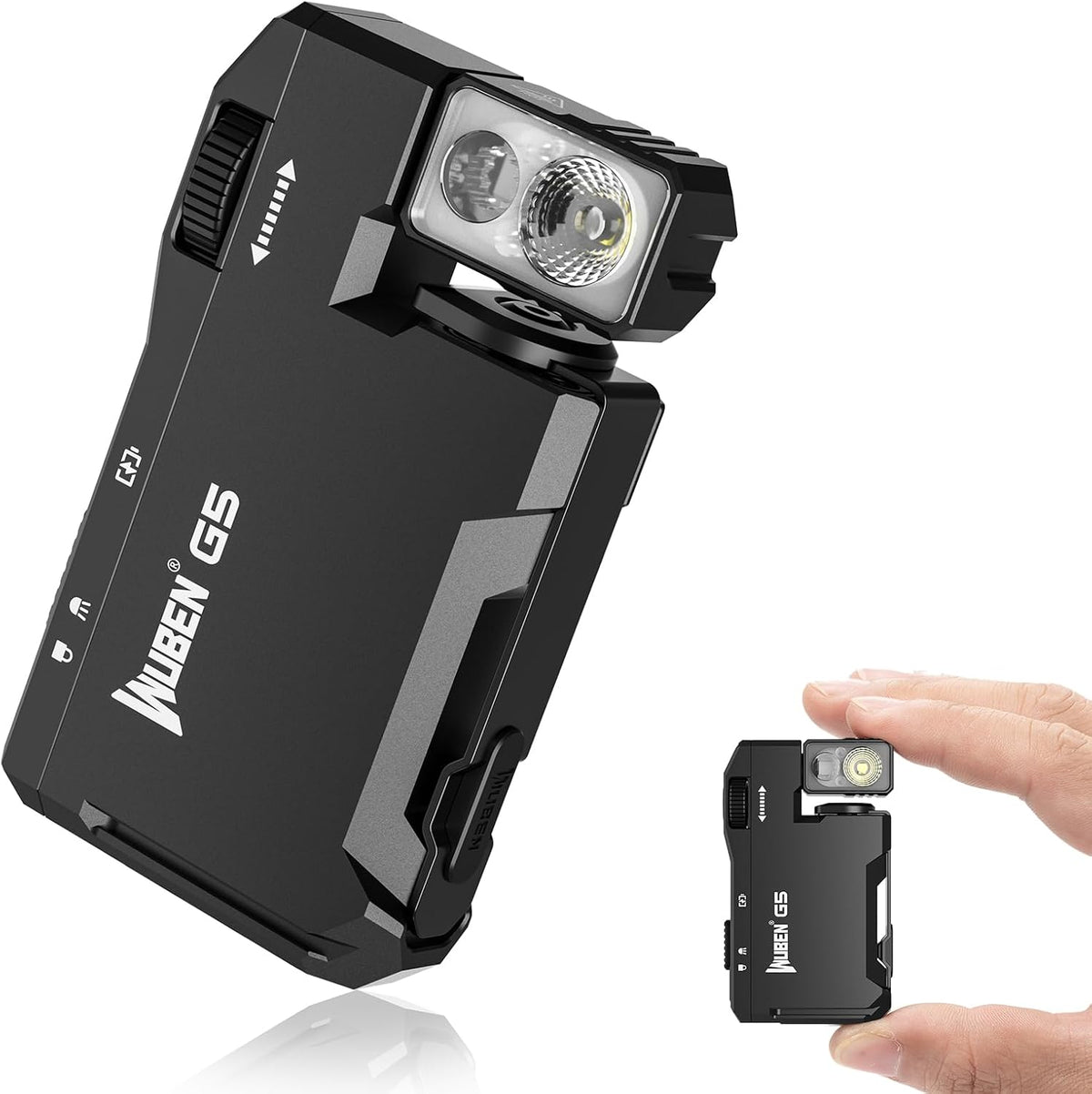 WUBEN G5 Rechargeable EDC Flashlight, Mini Flat Bright Pocket Flashlight