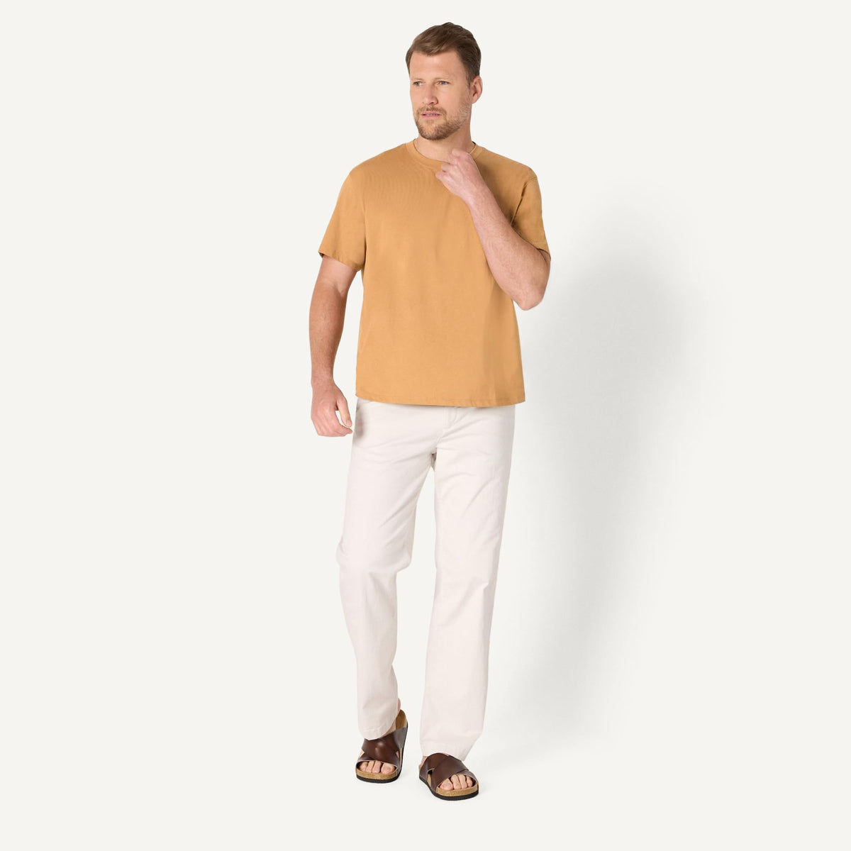 Amazon Essentials Men's Relaxed Fit Cotton Jersey T-Shirt, Soft Fabric