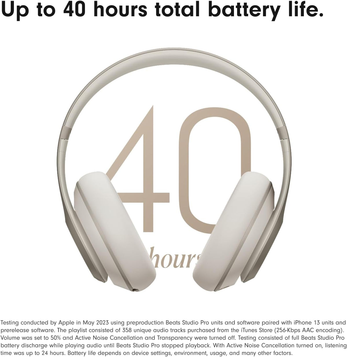 Beats Studio Pro with AppleCare+ for Headphones (2 Years) - Sand Gray