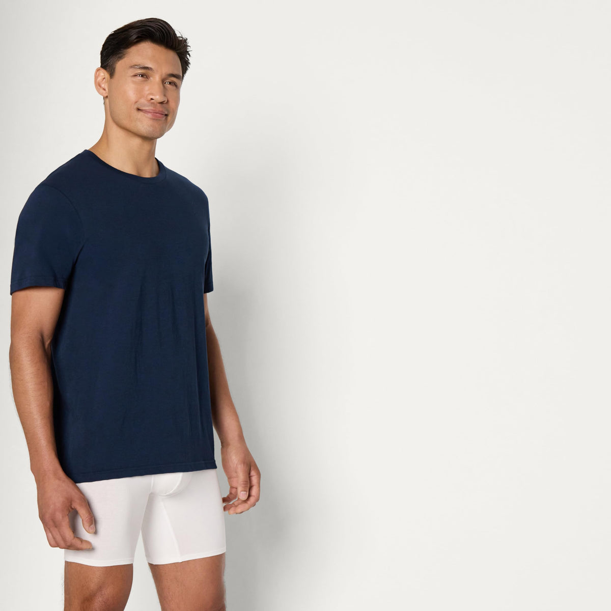 Amazon Essentials Men's Slim Fit Crewneck Undershirts, Pack of 6
