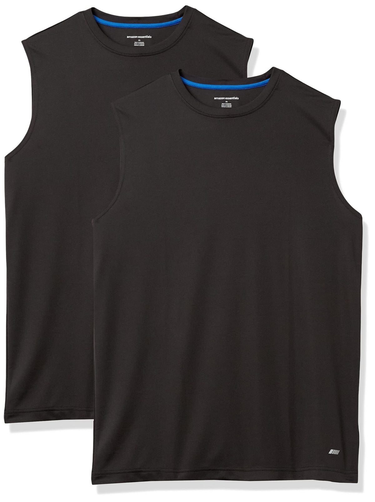 Amazon Essentials Men's Active Performance Tech Muscle Sleeveless Top, Breathable Moisture Wicking Workout Shirt