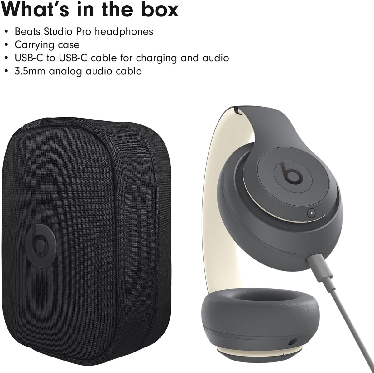 Beats Studio Pro with AppleCare+ for Headphones (2 Years) - Sand Gray