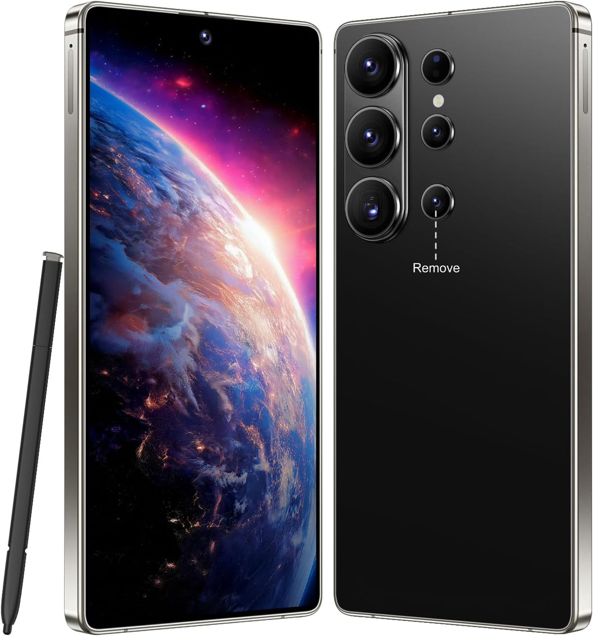 I26Ultra Unlocked Smartphone,6.99" HD+ Display,Built in Pen,16+1024GB Unlocked Phone,Snapdragon 8 Gen4,7000mAh Dual Speakers 5G/Face ID/Fingerprint Lock/Dual SIM/GPS (Black)