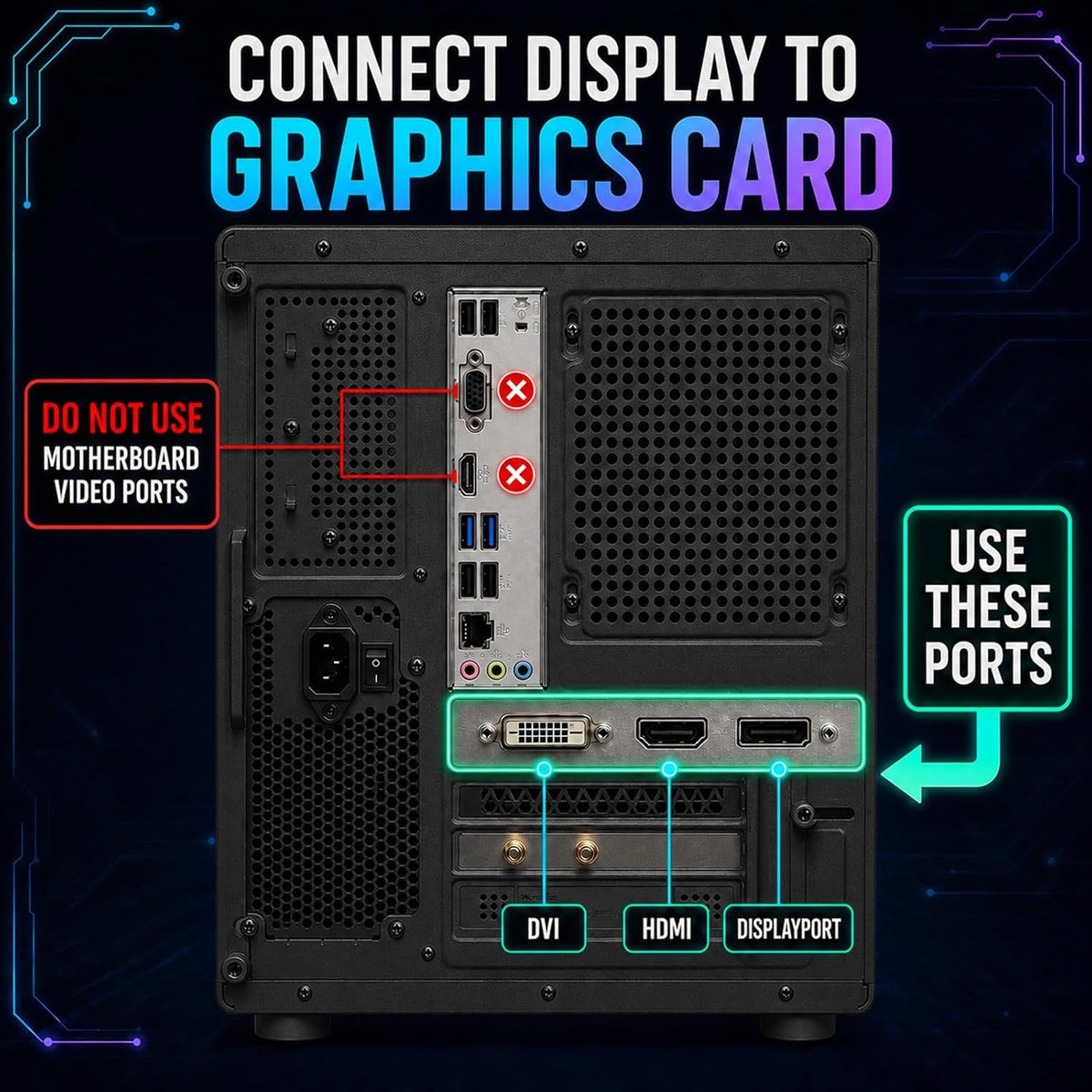 Desktop PC, i7-7700, RX 580 8GB, 16GB RAM, 256GB SSD, WiFi 6, Black