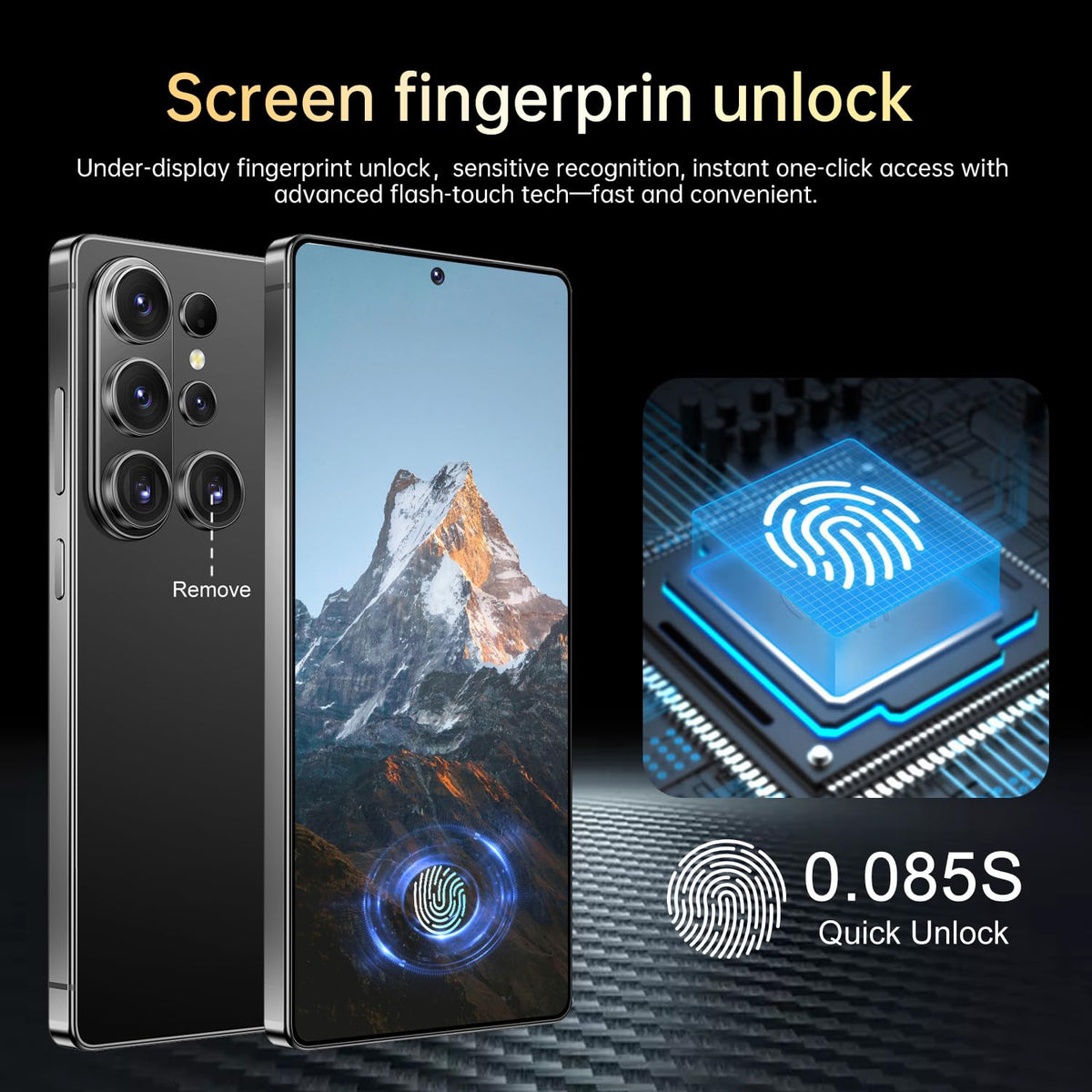 26 Ultra Unlocked Phone 16+1TB,Built in Pen The Phone,Battery 7000mAh 7.0" HD Screen,Android 15 Smartphone,Face ID/5G/Fingerprint Lock/Dual SIM/GPS (Rose Gold)