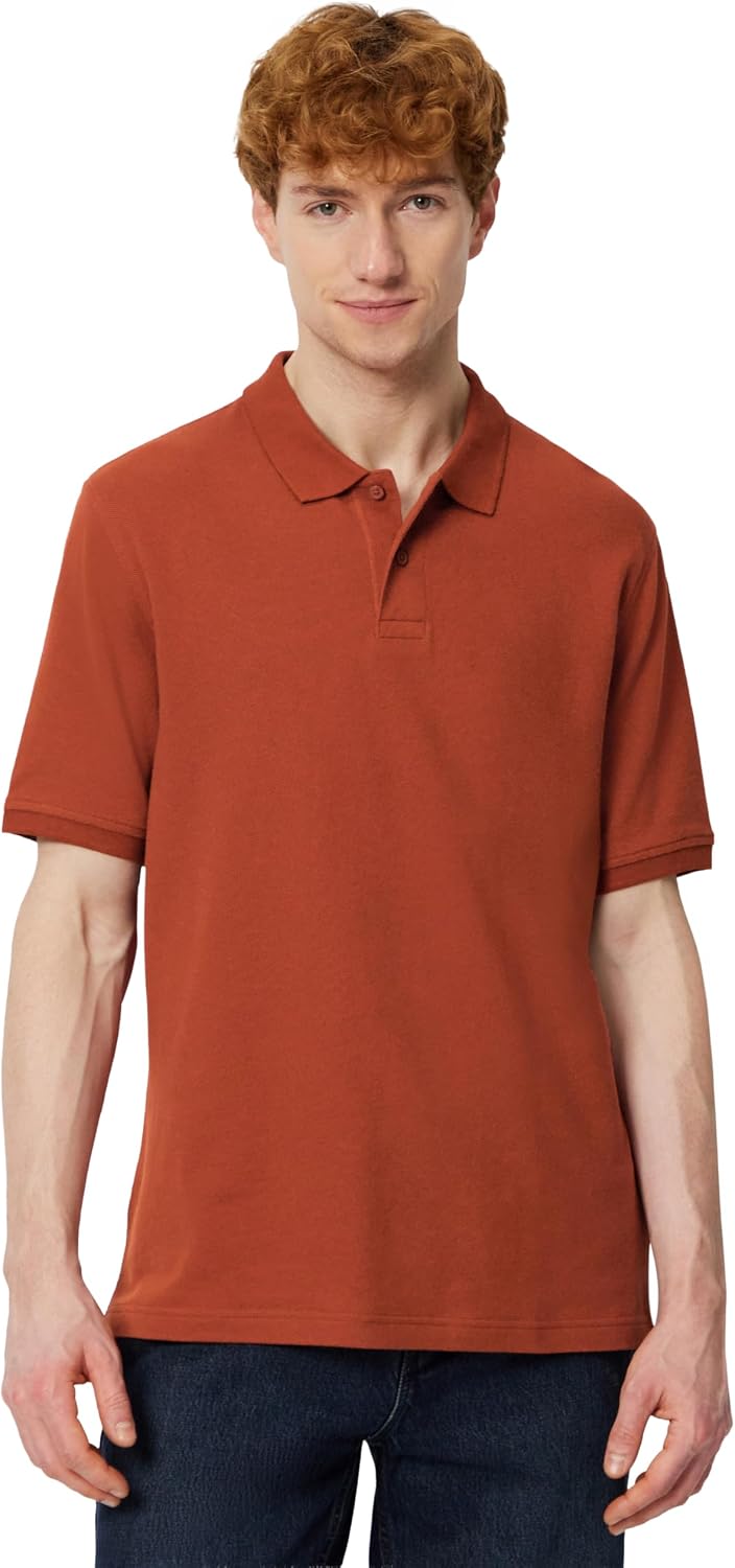 Amazon Essentials Men's Regular-Fit Cotton Pique Polo Shirt