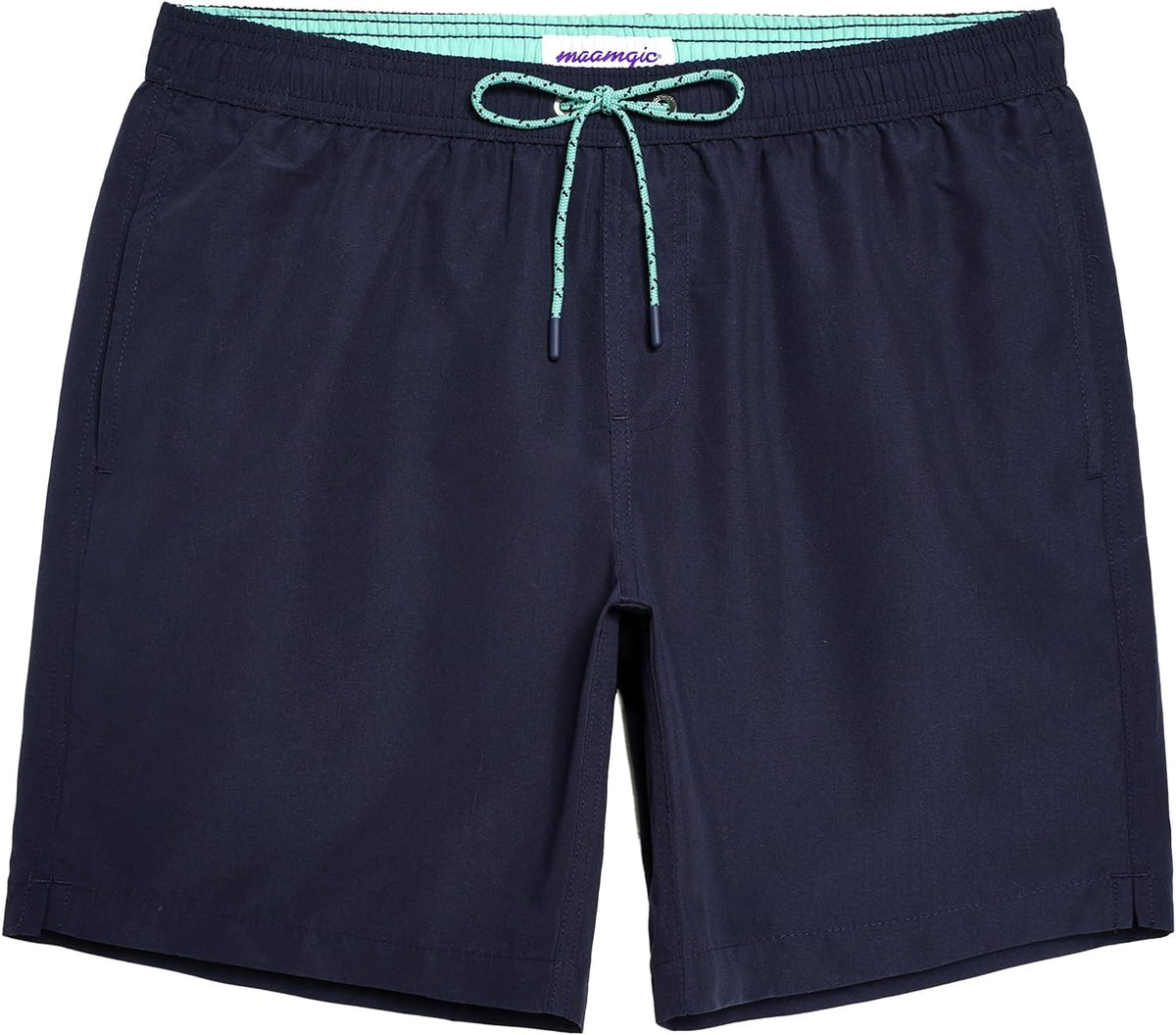 maamgic Mens Swim Trunks Quick Dry Mesh Linner with Pockets 7" Beach Shorts