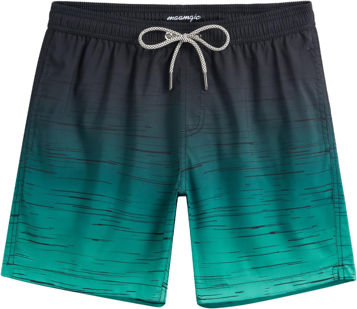 maamgic Mens Swim Trunks Quick Dry Mesh Linner with Pockets 7" Beach Shorts