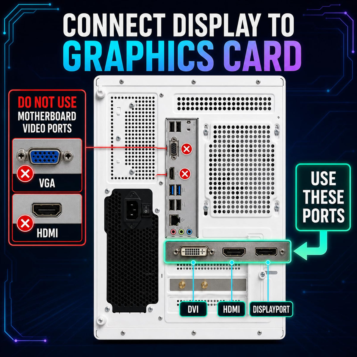 Desktop PC, i7-7700, RX 580 8GB, 16GB RAM, 256GB SSD, WiFi 6, Black
