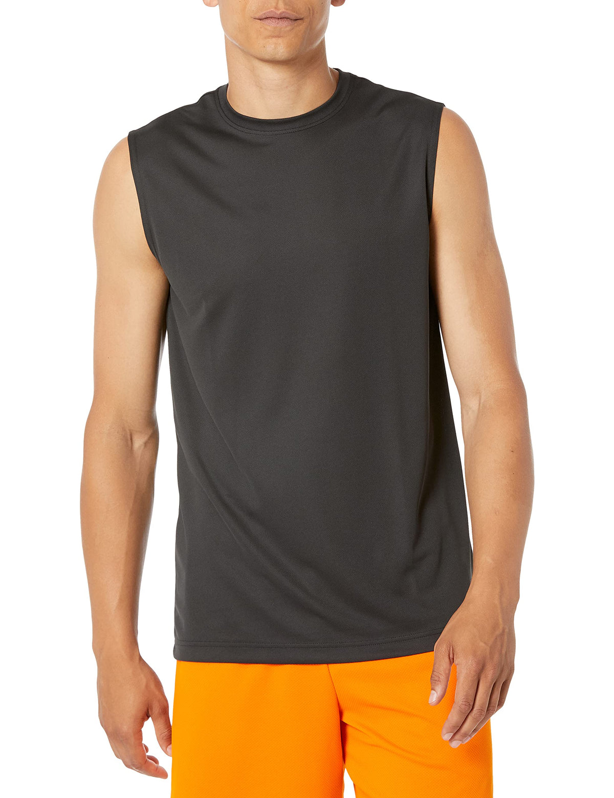 Amazon Essentials Men's Active Performance Tech Muscle Sleeveless Top, Breathable Moisture Wicking Workout Shirt