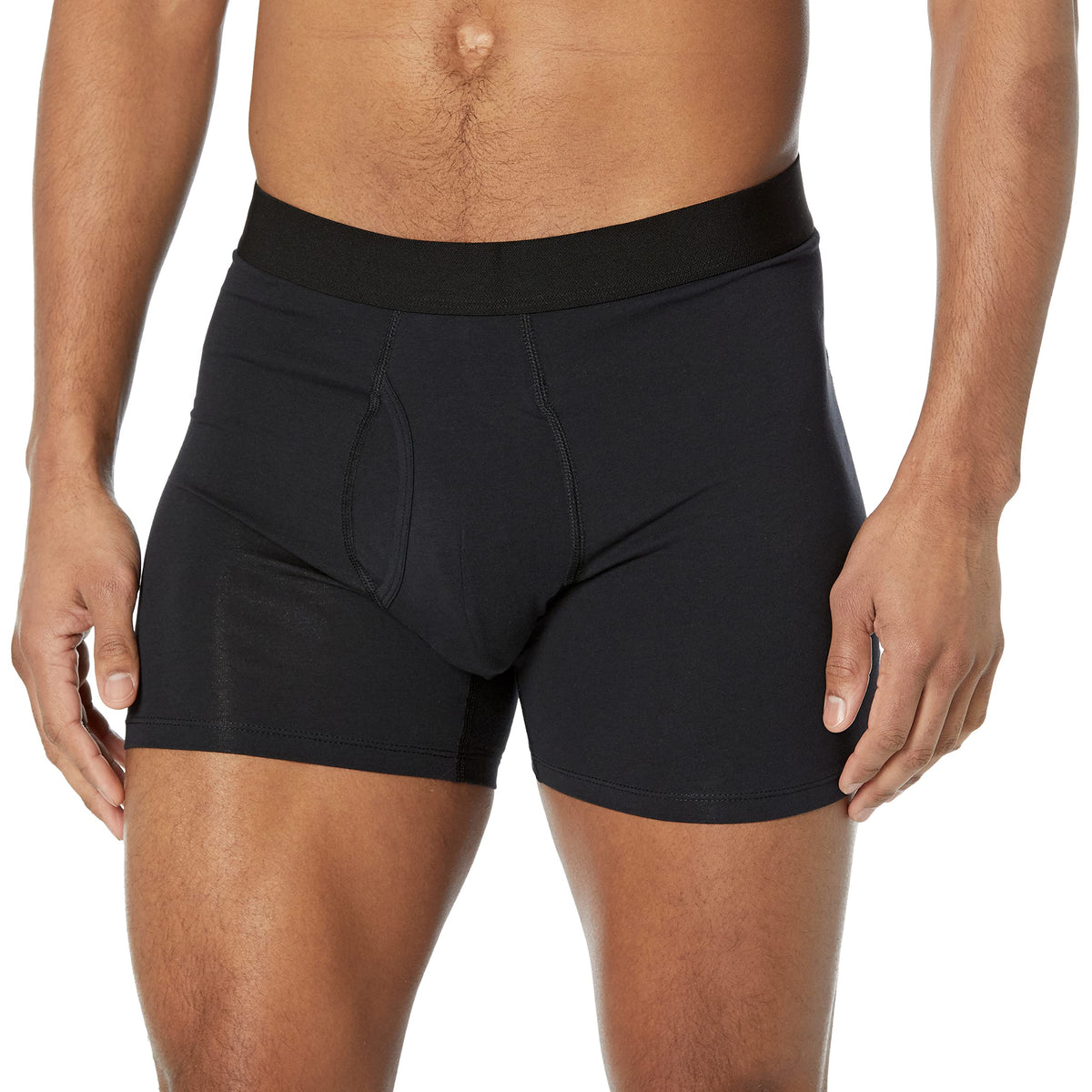 Amazon Essentials Men's Cotton Jersey Boxer Briefs Underwear, Pack of 5