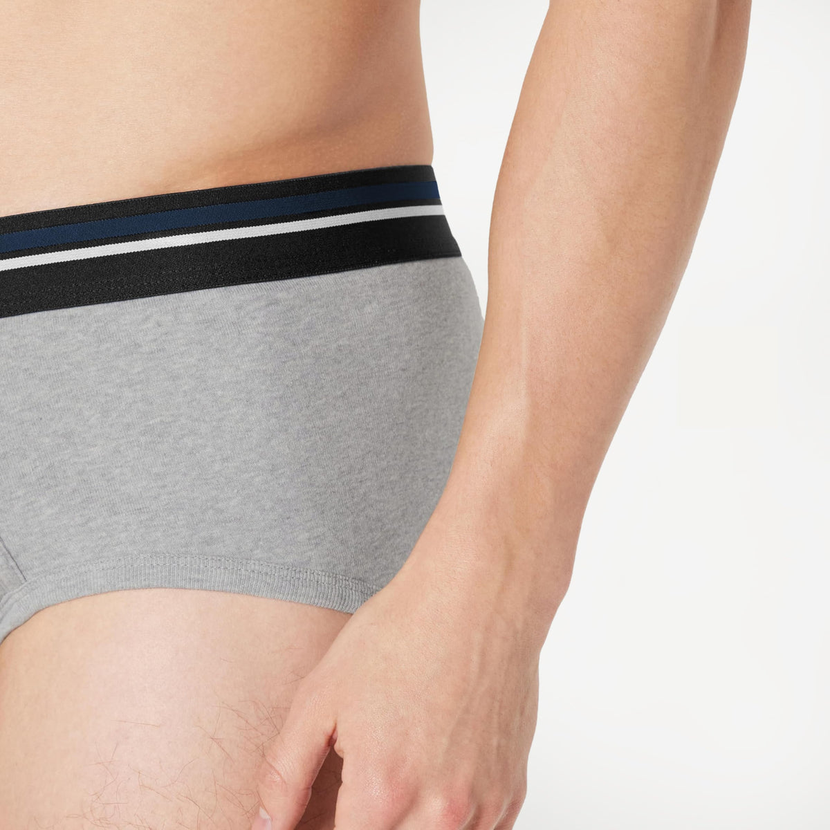 Amazon Essentials Men's Breathable Ribbed Knit Briefs with Elasticized Waistband, Multipacks
