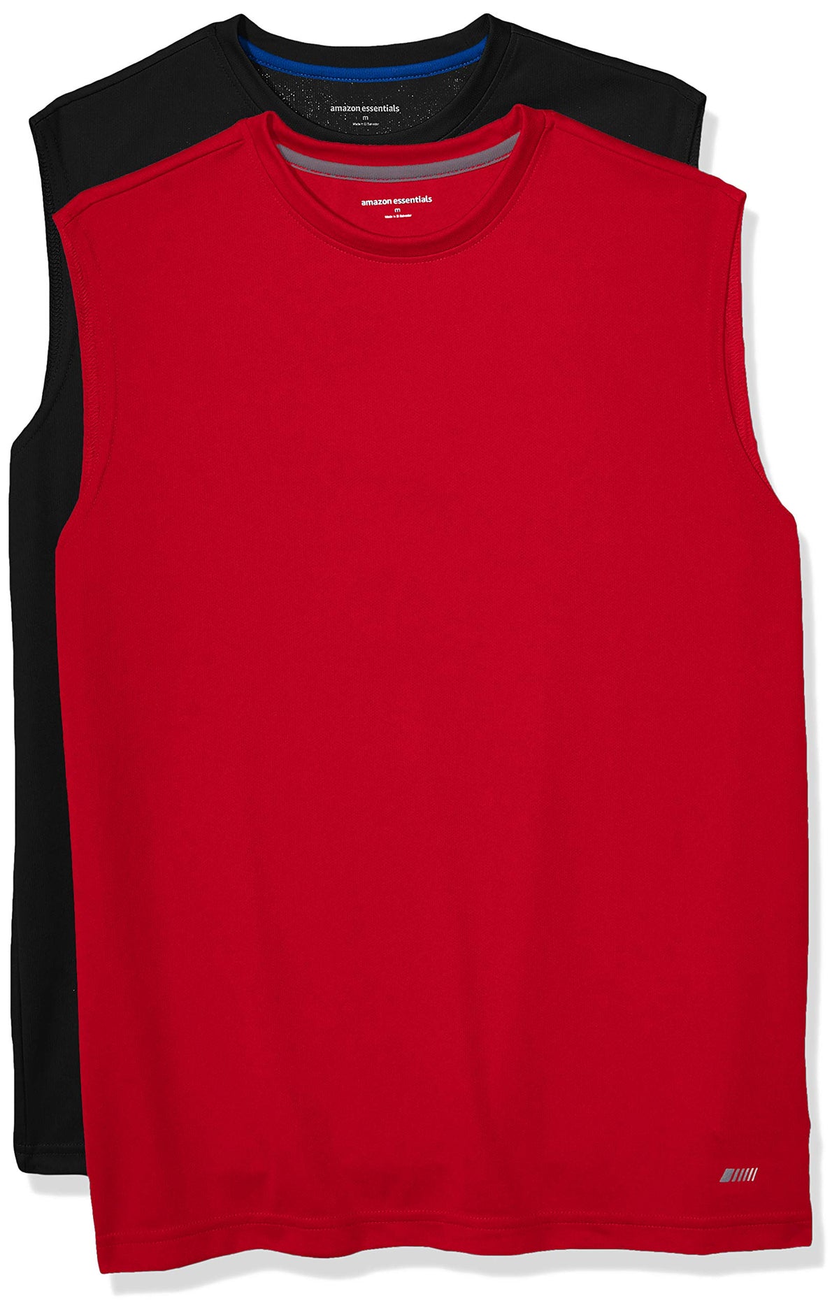Amazon Essentials Men's Active Performance Tech Muscle Sleeveless Top, Breathable Moisture Wicking Workout Shirt