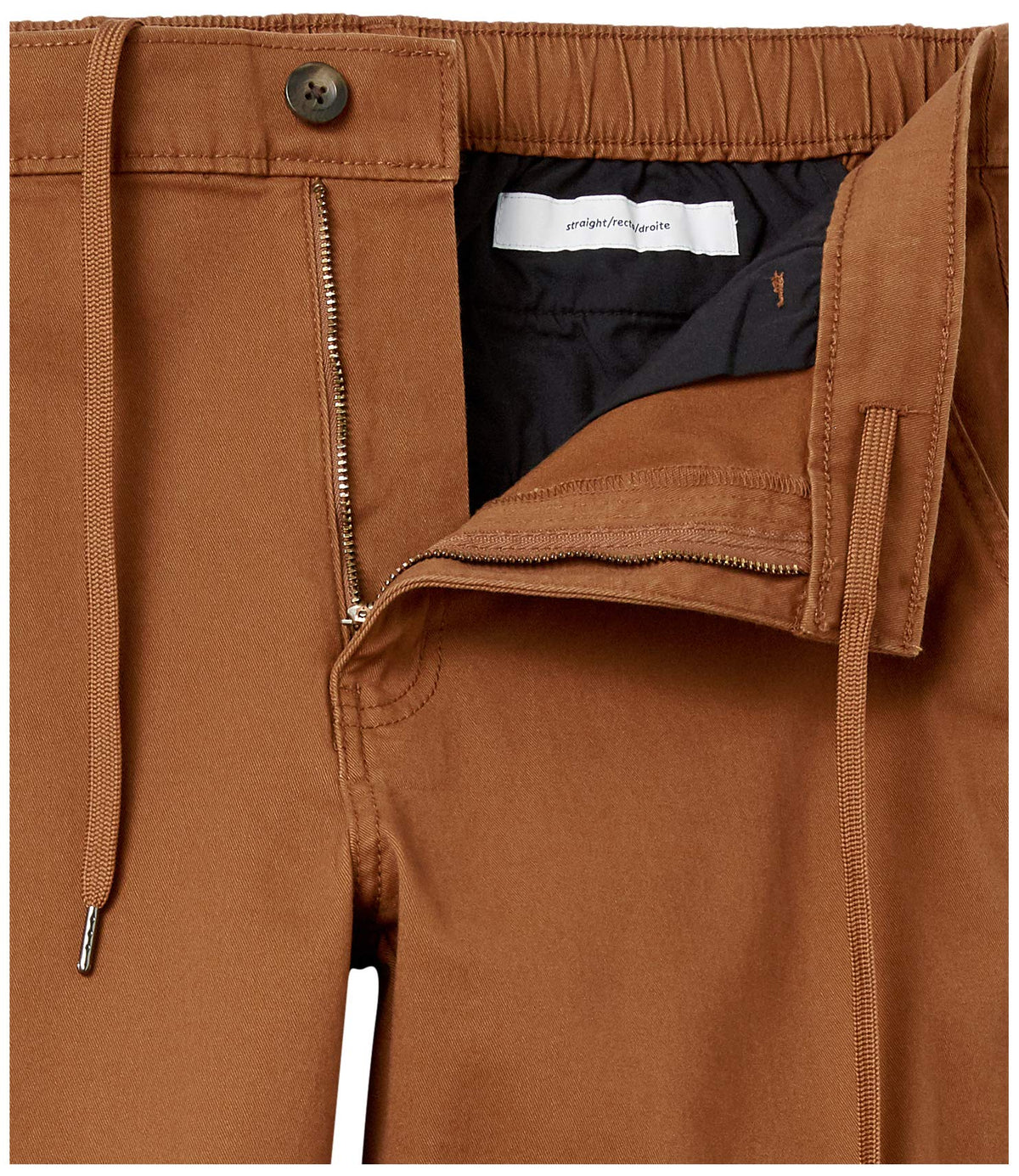 Amazon Essentials Men's Straight-Fit Chino Jogger Pants with Elastic Waist and Pockets