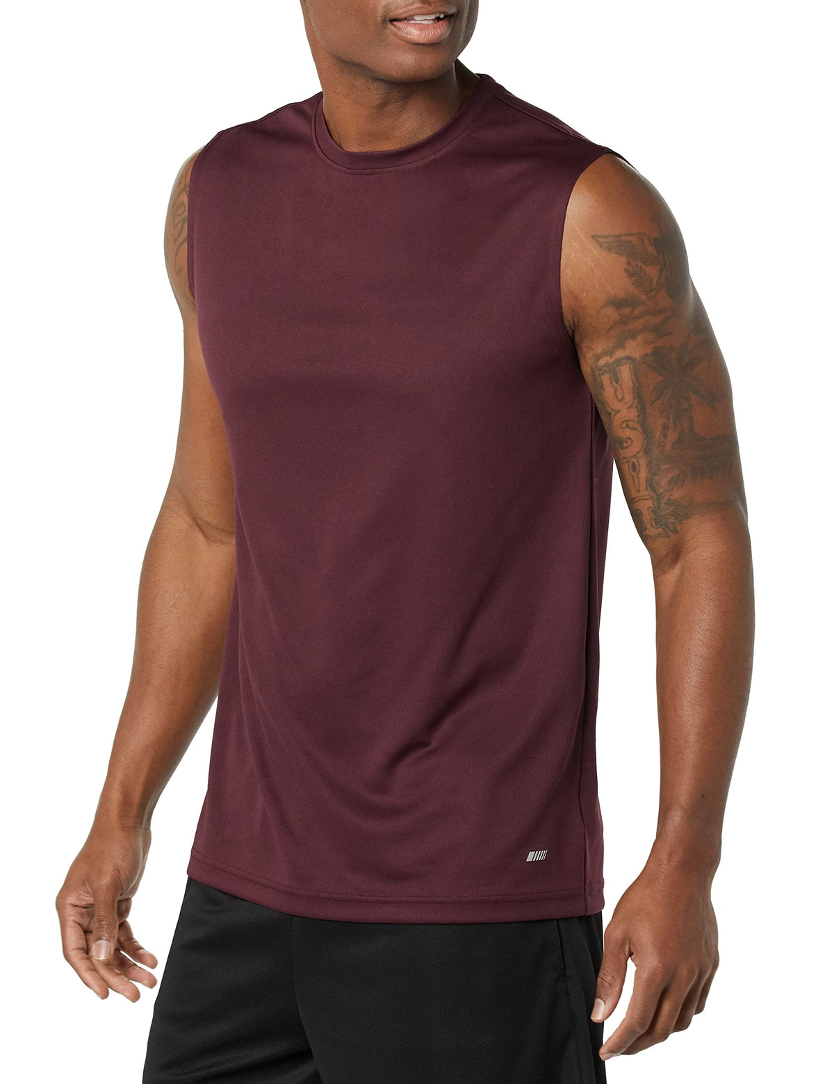 Amazon Essentials Men's Active Performance Tech Muscle Sleeveless Top, Breathable Moisture Wicking Workout Shirt, Pack of 2