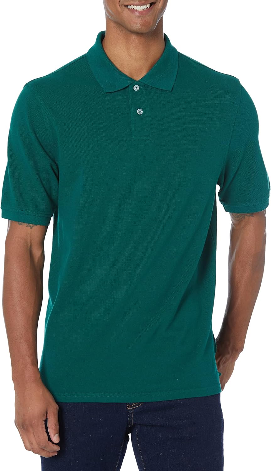 Amazon Essentials Men's Regular-Fit Cotton Pique Polo Shirt