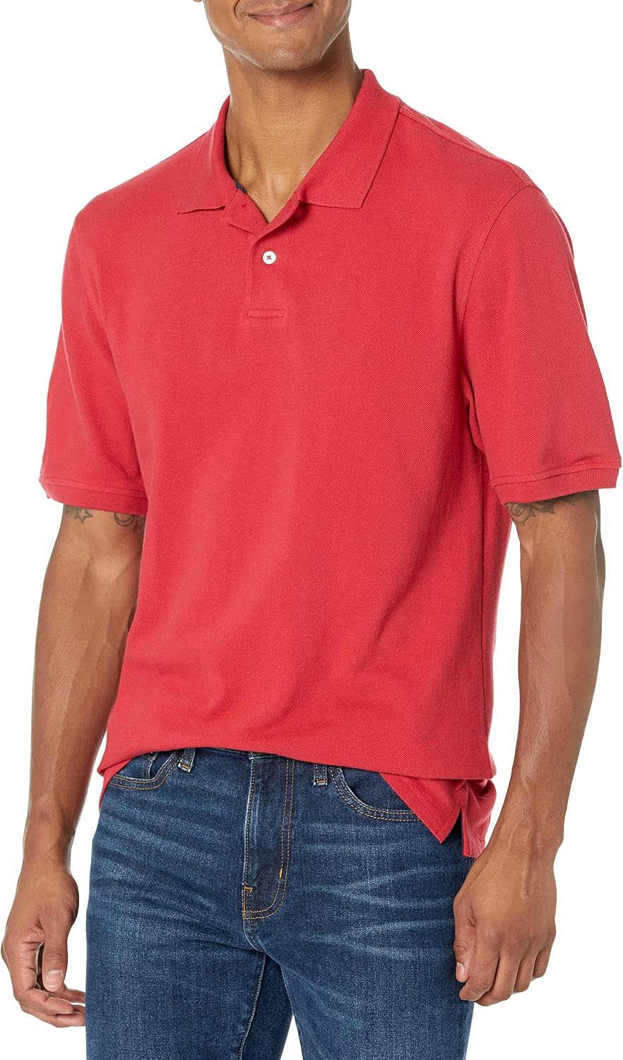 Amazon Essentials Men's Regular-Fit Cotton Pique Polo Shirt