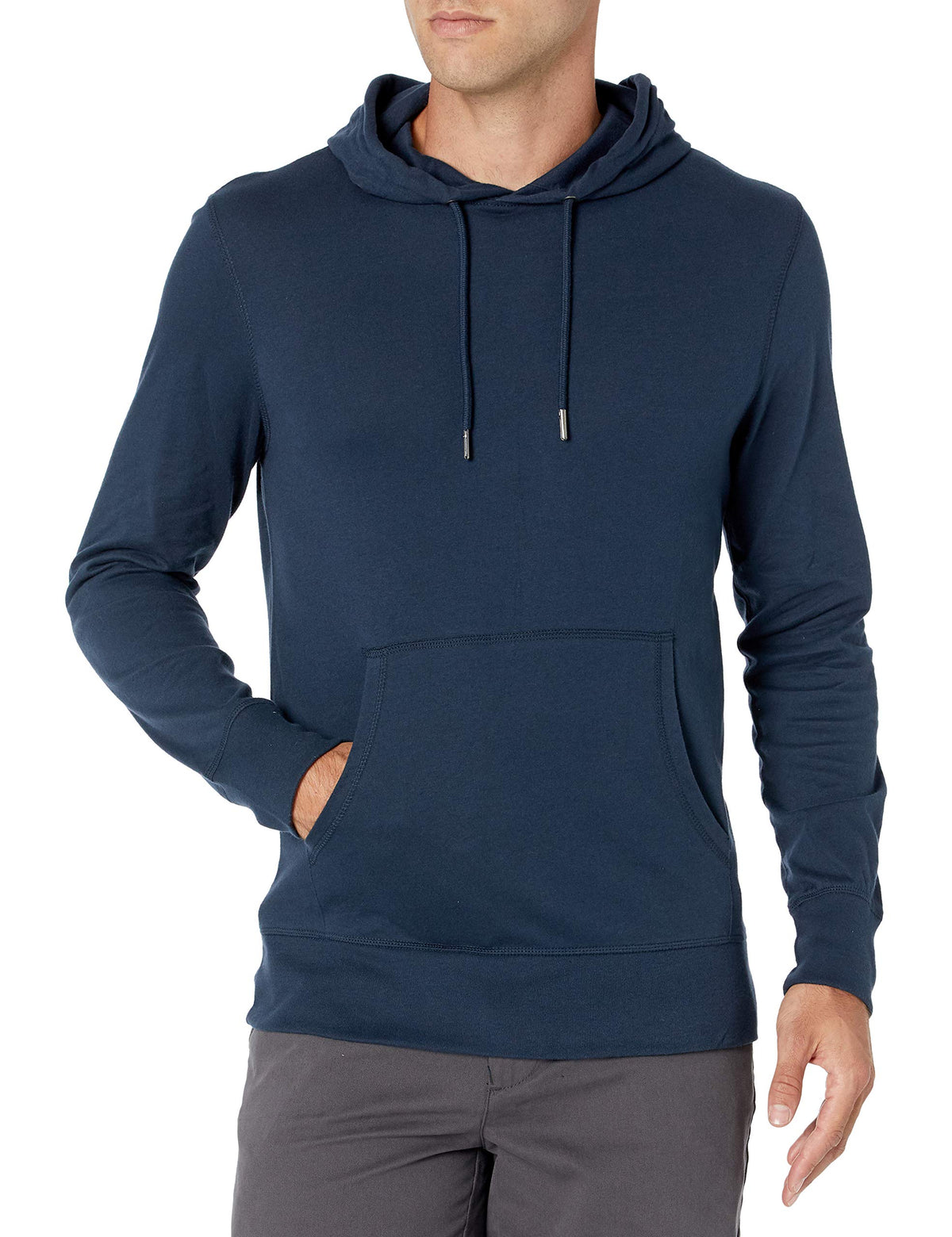 Amazon Essentials Men's Lightweight Jersey Pullover Hoodie, Soft