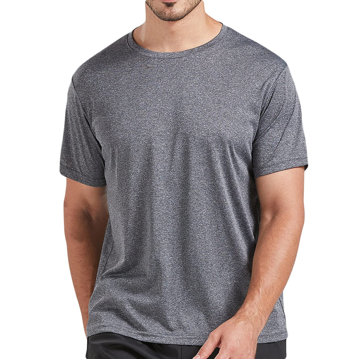 5 Pack Men's Dry Fit T Shirts Athletic Running Gym Workout Short Sleeve Tee Shirts for Men