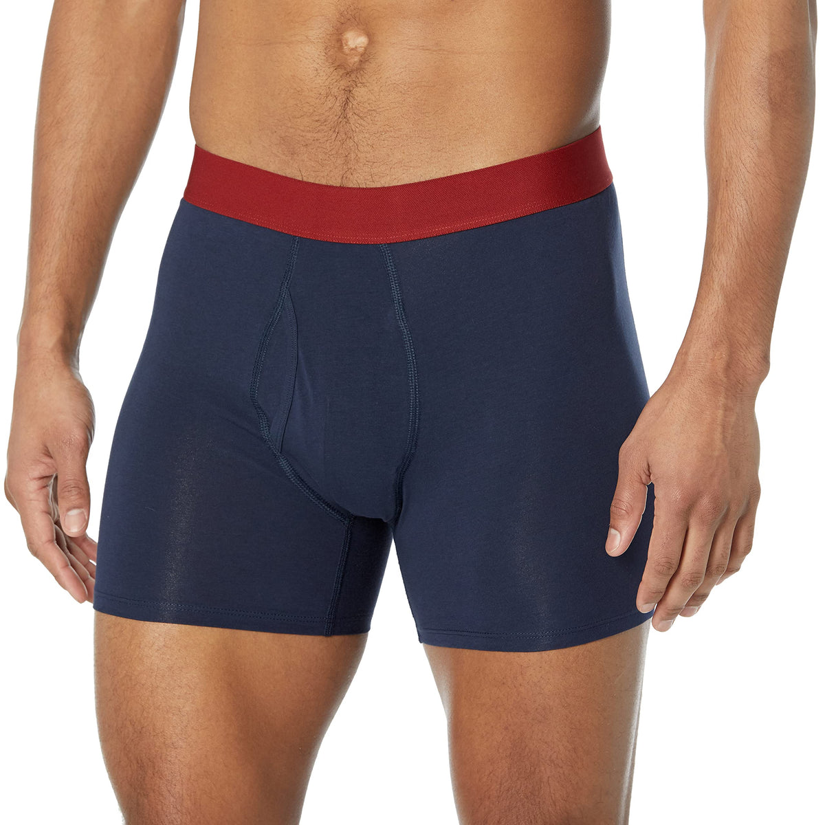 Amazon Essentials Men's Cotton Jersey Boxer Briefs Underwear, Pack of 5