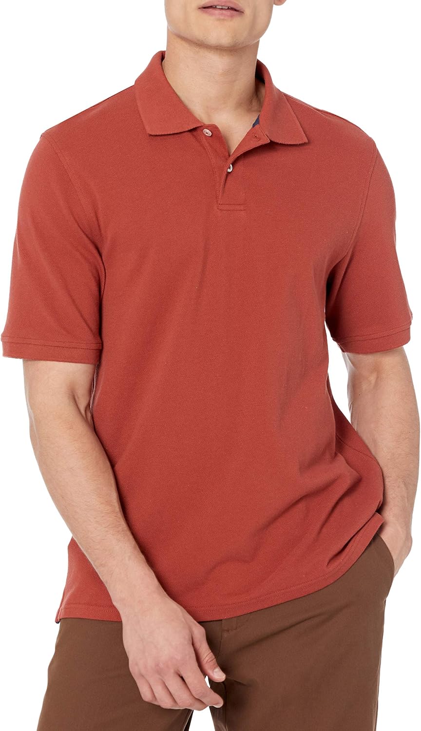 Amazon Essentials Men's Regular-Fit Cotton Pique Polo Shirt