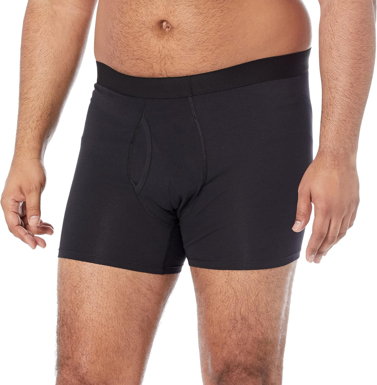 Amazon Essentials Men's Cotton Jersey Boxer Briefs Underwear, Pack of 5