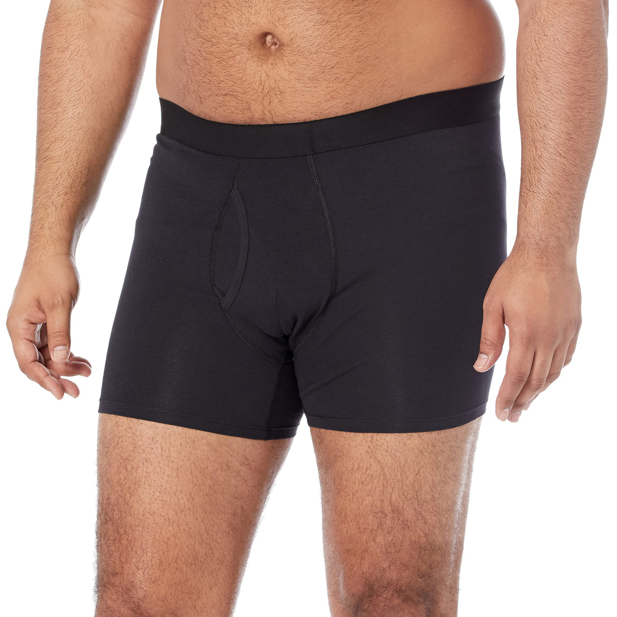Amazon Essentials Men's Cotton Jersey Boxer Briefs Underwear, Pack of 5