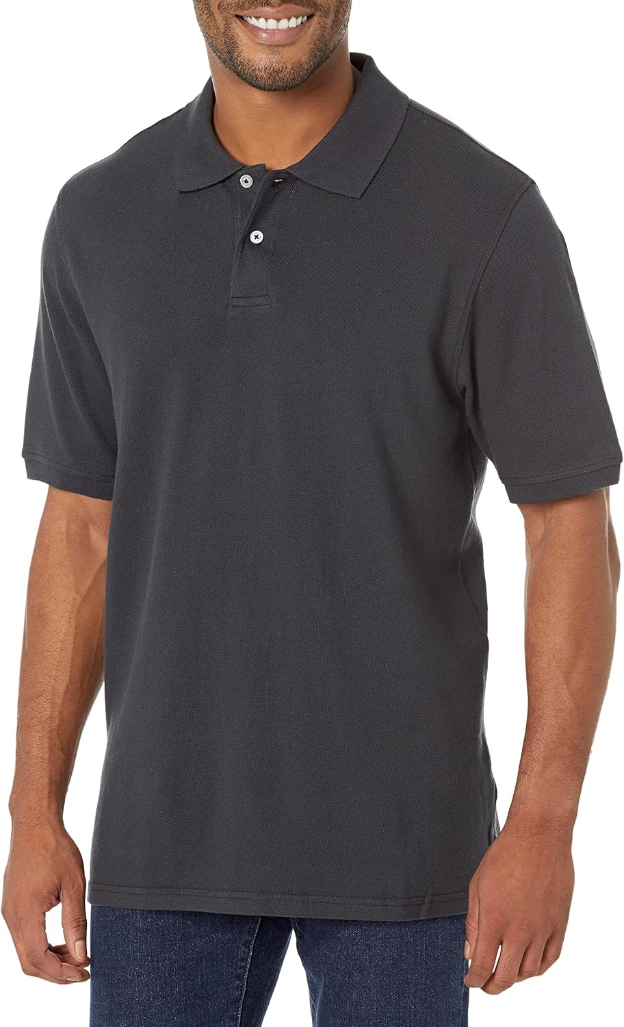 Amazon Essentials Men's Regular-Fit Cotton Pique Polo Shirt