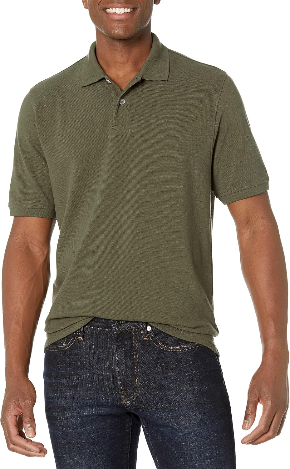 Amazon Essentials Men's Regular-Fit Cotton Pique Polo Shirt