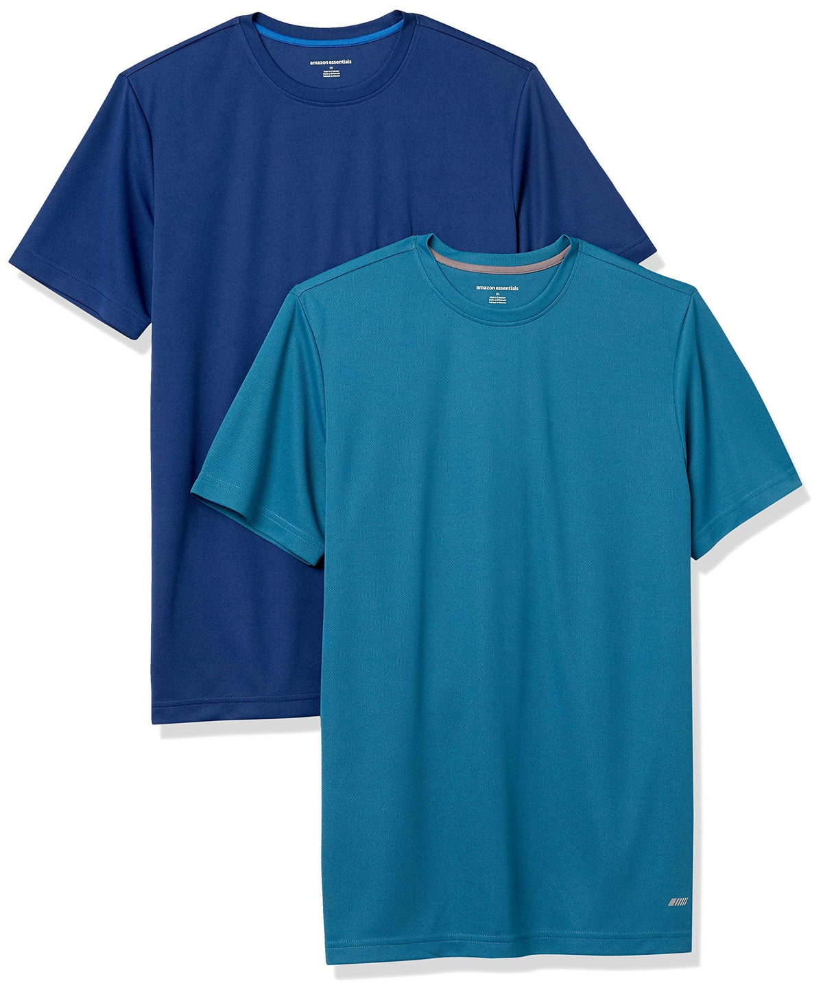 Amazon Essentials Men's Moisture Wicking Breathable Performance Tech Workout T-Shirts, Pack of 2