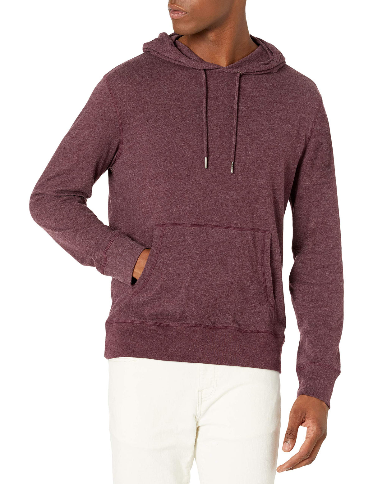 Amazon Essentials Men's Lightweight Jersey Pullover Hoodie, Soft