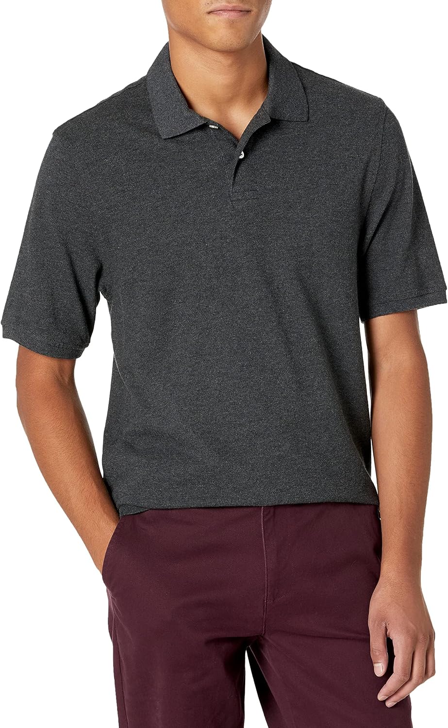 Amazon Essentials Men's Regular-Fit Cotton Pique Polo Shirt