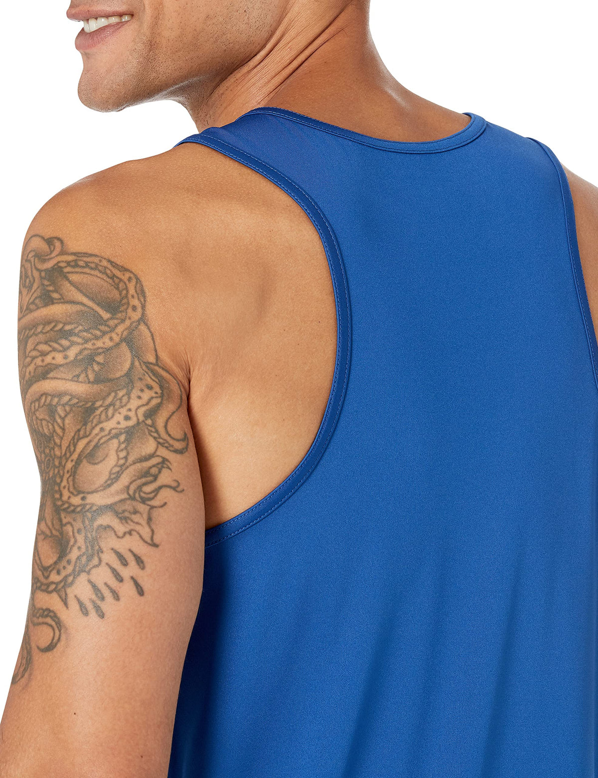 Amazon Essentials Men's Quick Dry Moisture-Wicking Tech Stretch Active Sleeveless Tank Top Workout Shirt