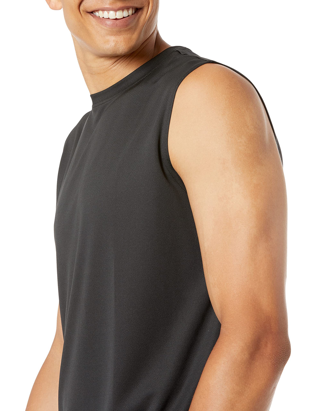 Amazon Essentials Men's Active Performance Tech Muscle Sleeveless Top, Breathable Moisture Wicking Workout Shirt