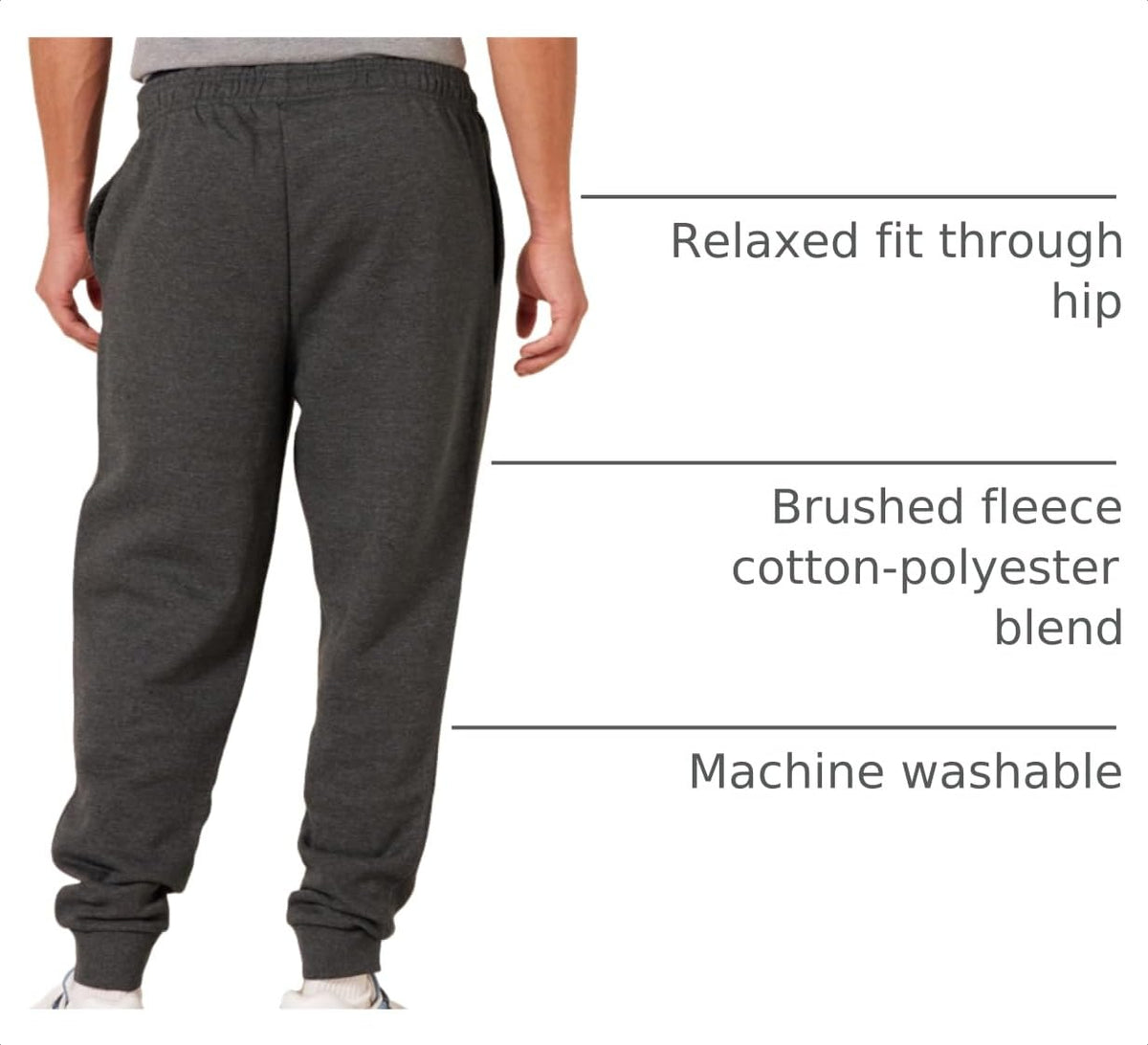 Amazon Essentials Men's Joggers Sweatpants, Fleece, Comfortable Fit
