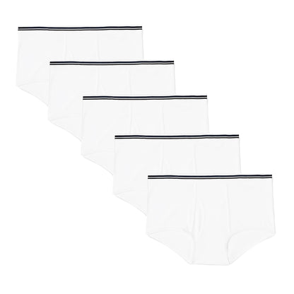 Amazon Essentials Men's Breathable Ribbed Knit Briefs with Elasticized Waistband, Multipacks