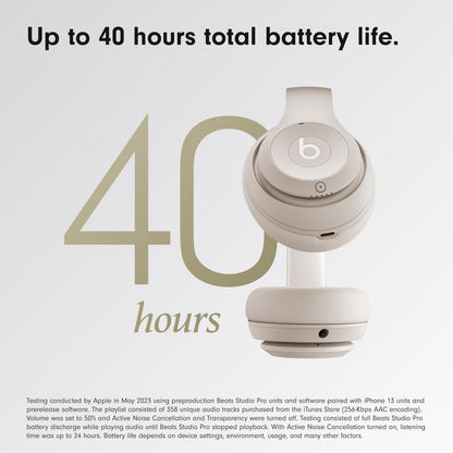 Beats Studio Pro with AppleCare+ for Headphones (2 Years) - Sand Gray