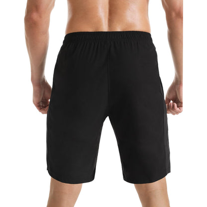 Men's 7" Athletic Running Shorts Lightweight Quick Dry Gym Workout Shorts with Zipper Pockets