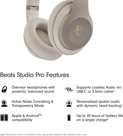 Beats Studio Pro with AppleCare+ for Headphones (2 Years) - Sand Gray