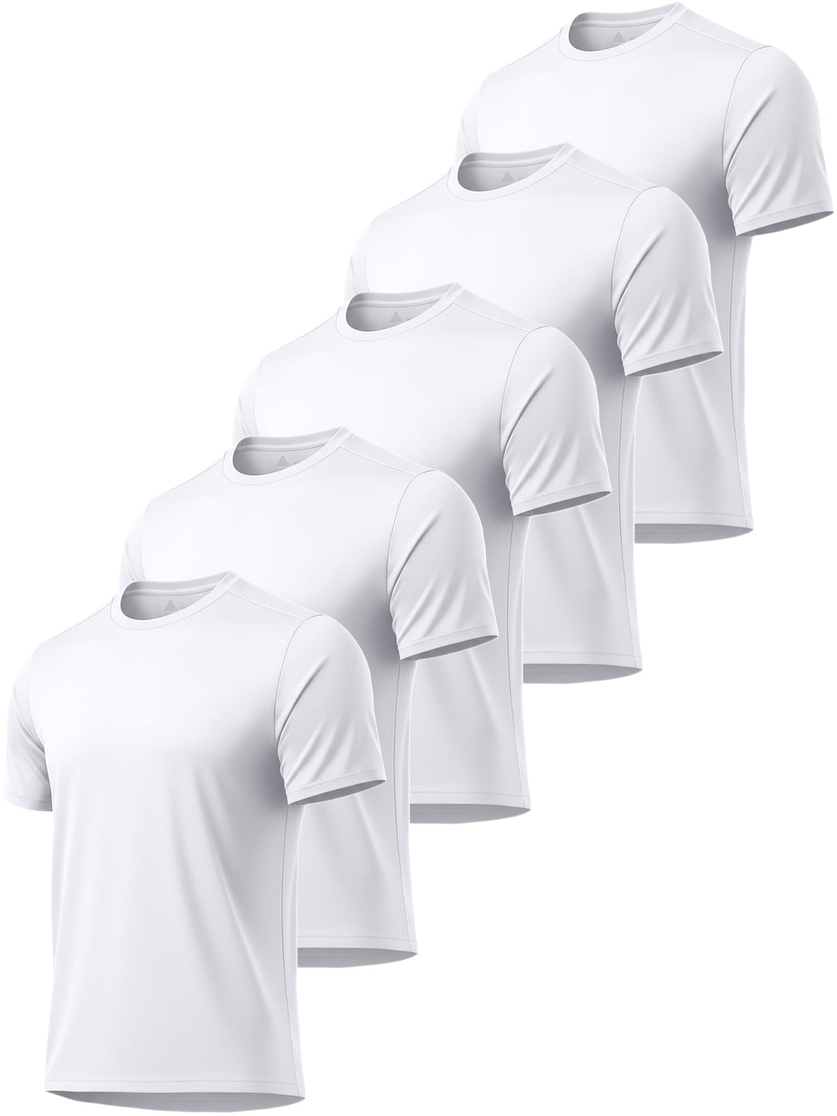 5 Pack T Shirts for Men UPF 50+ UV Sun Protection Shirts Fast Dry Rash Guard Workout Running Swimming Shirt