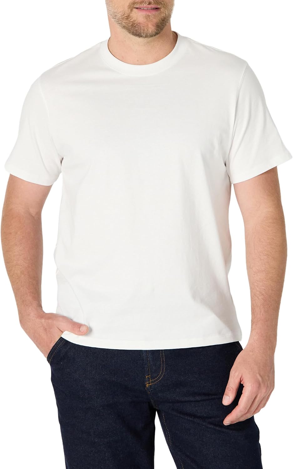 Amazon Essentials Men's Relaxed Fit Cotton Jersey T-Shirt, Soft Fabric