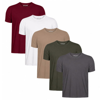 5 Pack Athletic Mens T Shirts Mesh Quick Dry Short Sleeve Tee Shirts Mens