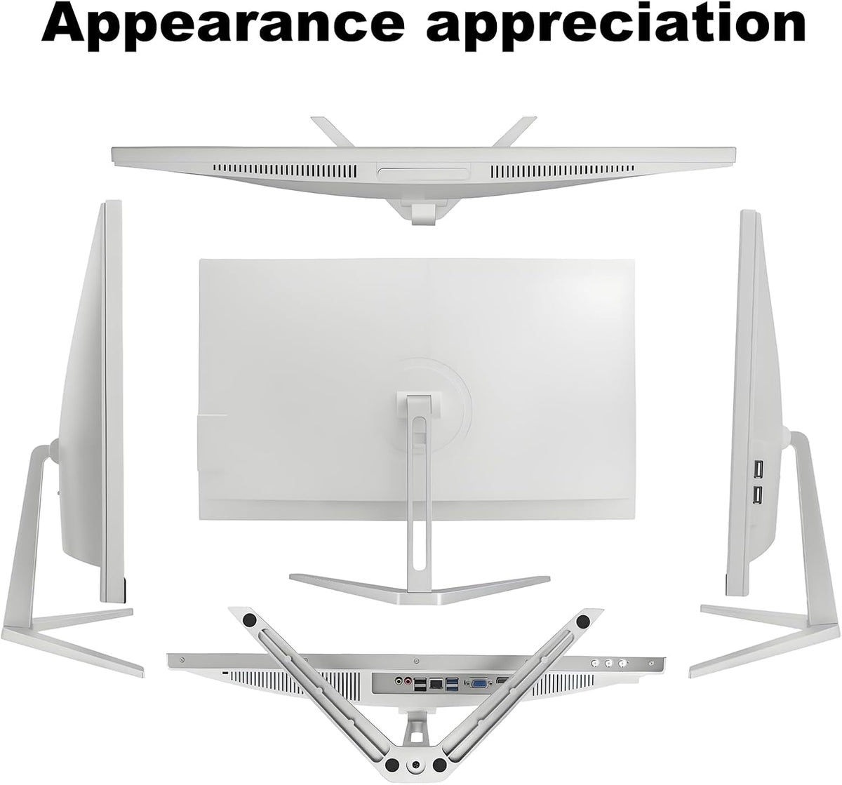 23.8-Inch Fhd All-in-One Desktop Compute,Core i5, 16GB DDR RAM,512GB PCIe SSD,1920x1080 FHD Display, WiFi, Bluetooth,Mouse and Keyboard Include