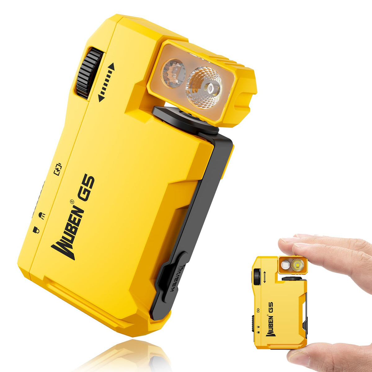 WUBEN G5 Rechargeable EDC Flashlight, Mini Flat Bright Pocket Flashlight