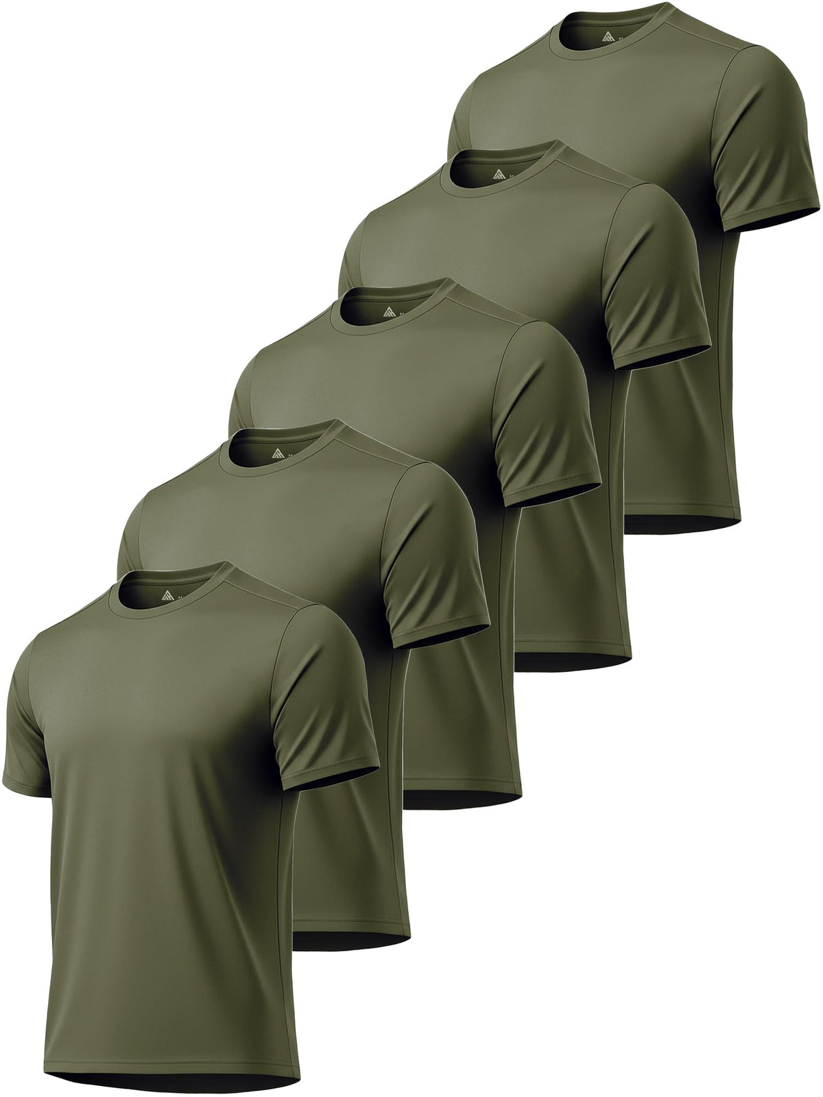 5 Pack T Shirts for Men UPF 50+ UV Sun Protection Shirts Fast Dry Rash Guard Workout Running Swimming Shirt