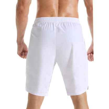 Men's 7" Athletic Running Shorts Lightweight Quick Dry Gym Workout Shorts with Zipper Pockets